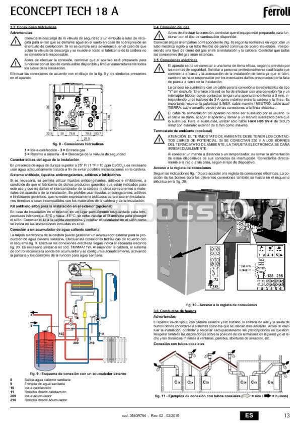 Газовый котел ферроли: инструкция, неисправности, а также как правильно происходит эксплуатация прибора