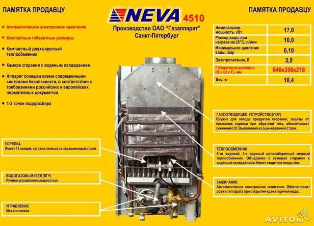 Поиск возможных неполадок и специфика ремонта газовых колонок нева 4513