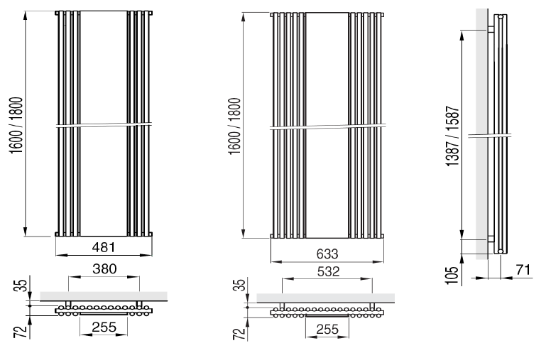 Особенности выбора и установки вертикальных радиаторов отопления