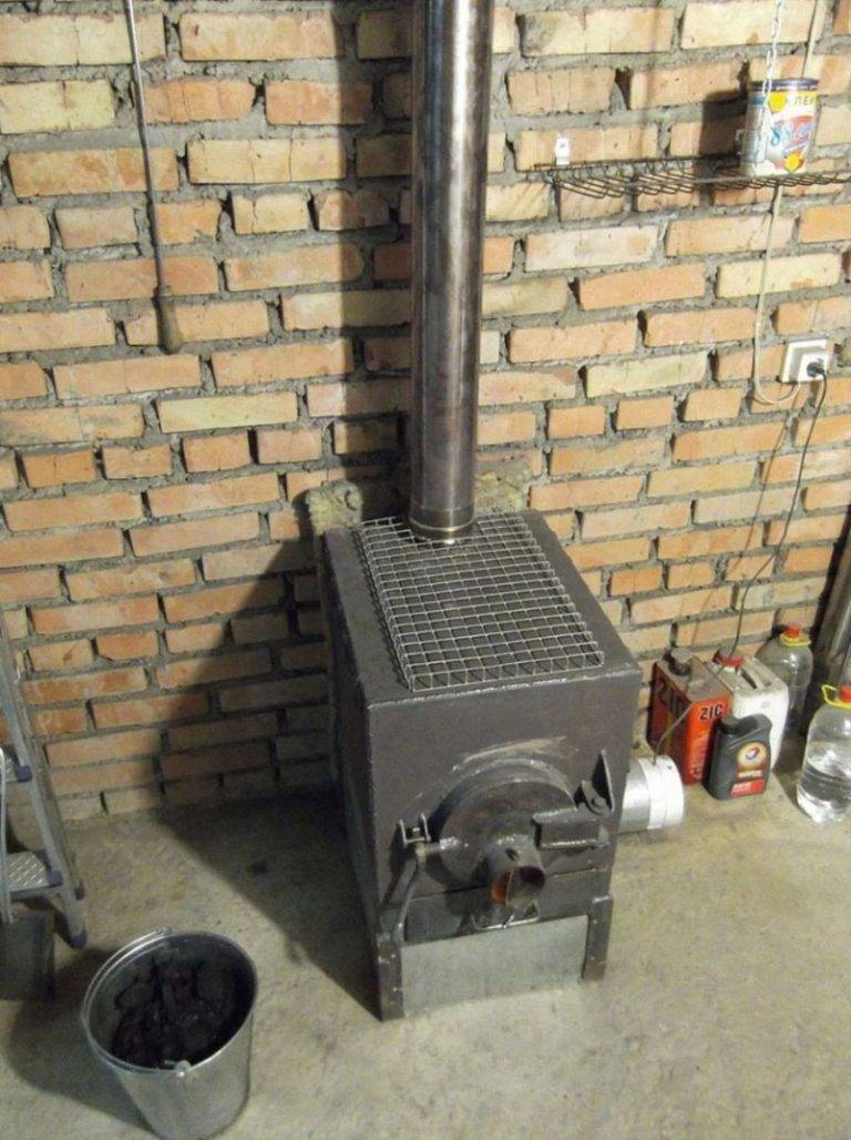 Самодельная газовая печь для обогрева гаража