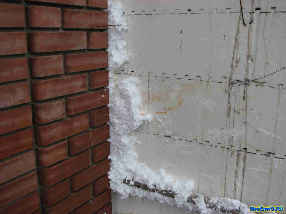 Утепление стен снаружи жидким пенополистиролом