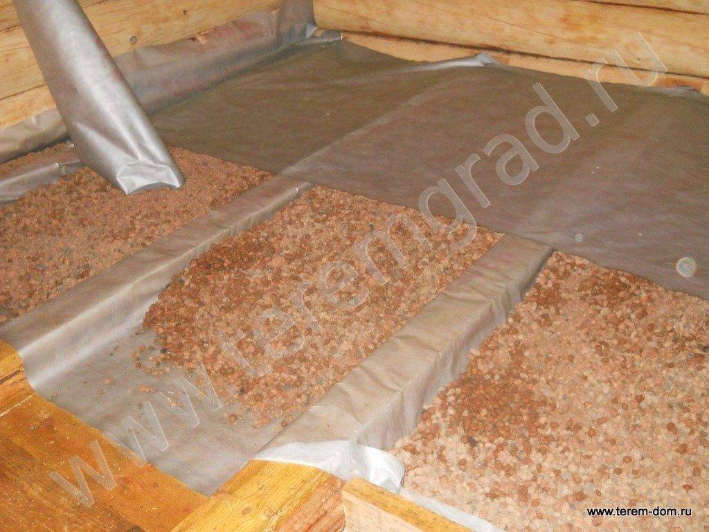 Как утеплить потолок частного дома керамзитом: инструкция