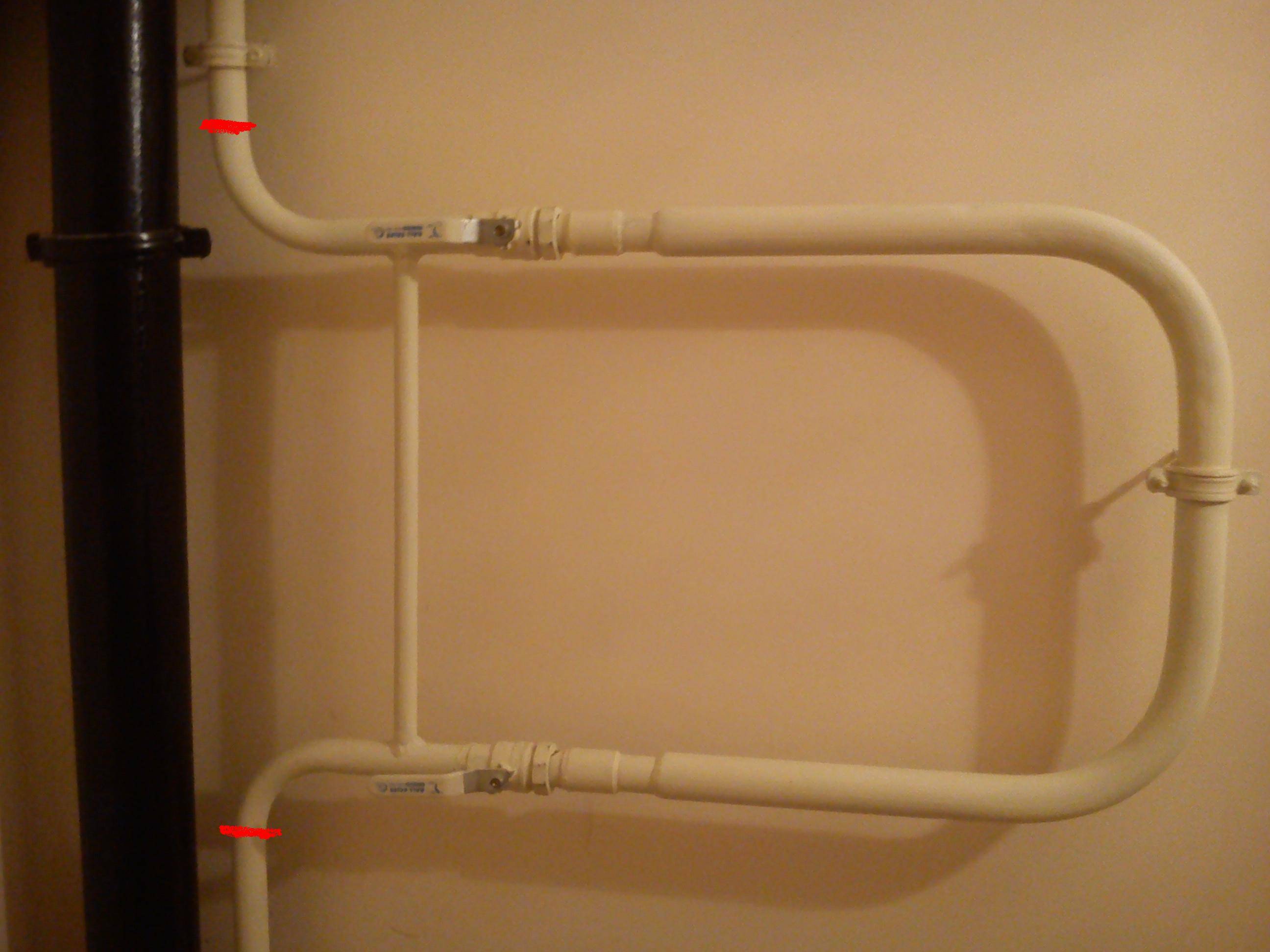 Порядок переноса и подключения полотенцесушителя на другую стену