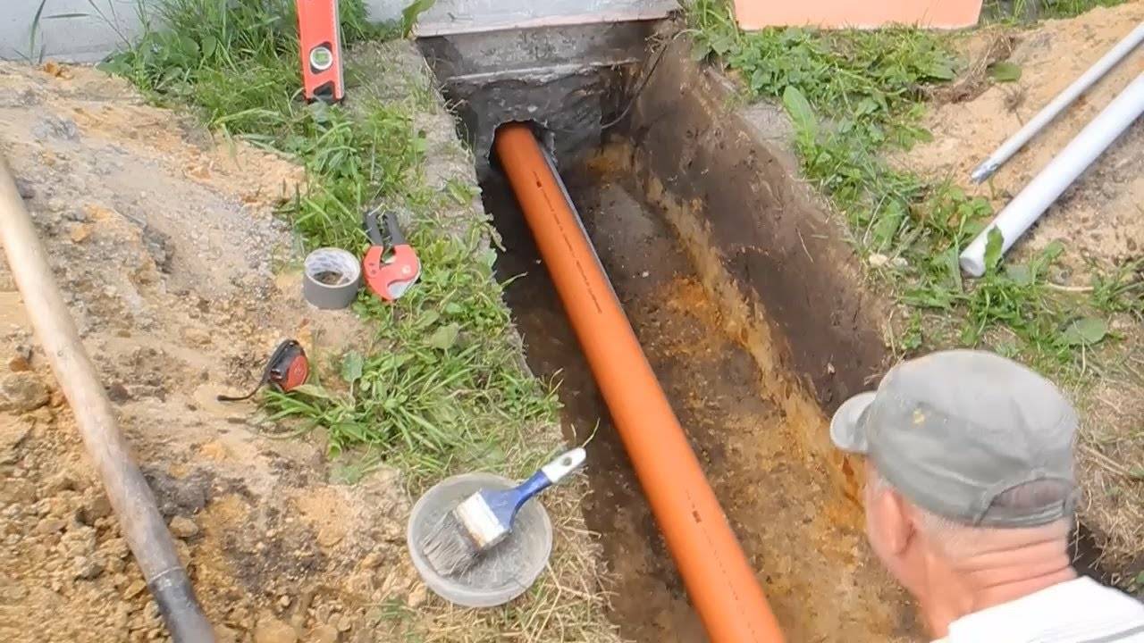 Утепление наружных канализационных труб в земле своими руками