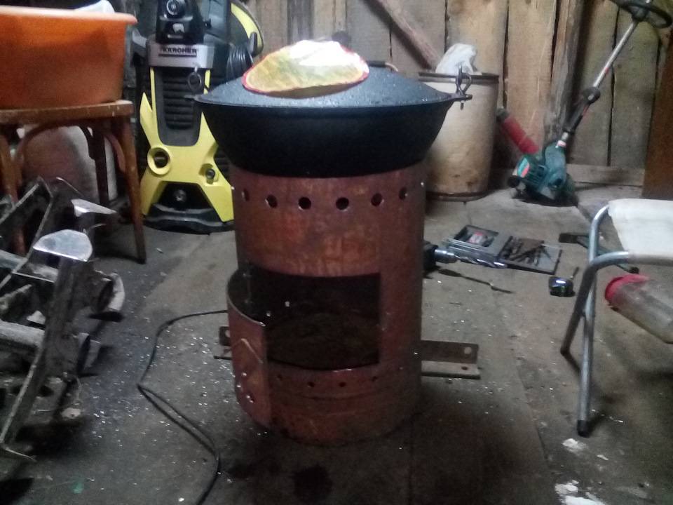 Печка для казана из трубы своими руками, как сделать печку под восточную кухню, фото