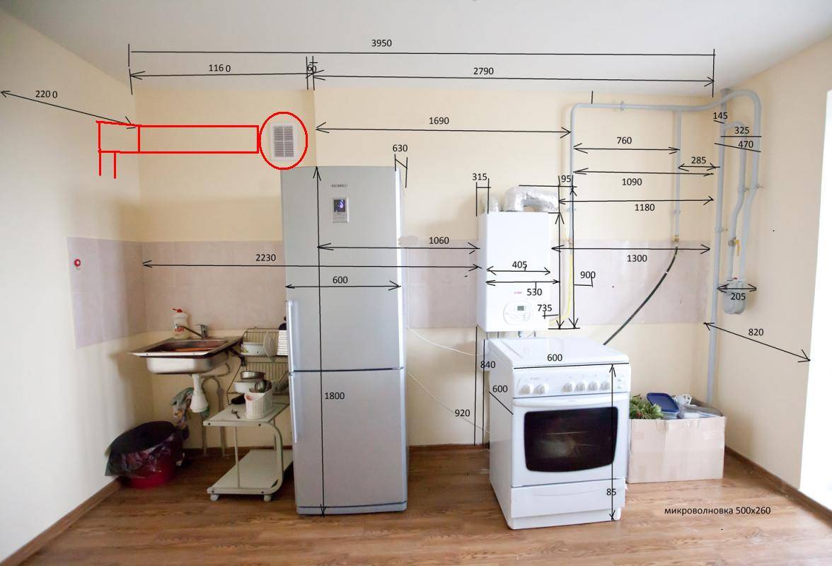 Как спрятать газовый котел на кухне: фото, дизайн, нюансы монтажа