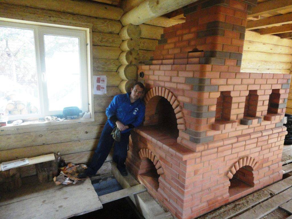 Русская печь с лежанкой в деревенском доме: как сложить, размеры, порядовка, пошаговая кладка, строительство своими руками, фото
