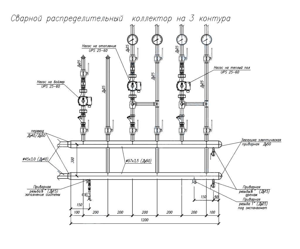 Коллекторная отопительная система - принципы устройства, правила проектирования и монтажа