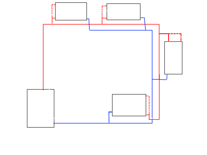 Схема однотрубного отопления частного дома закрытого типа на примерах