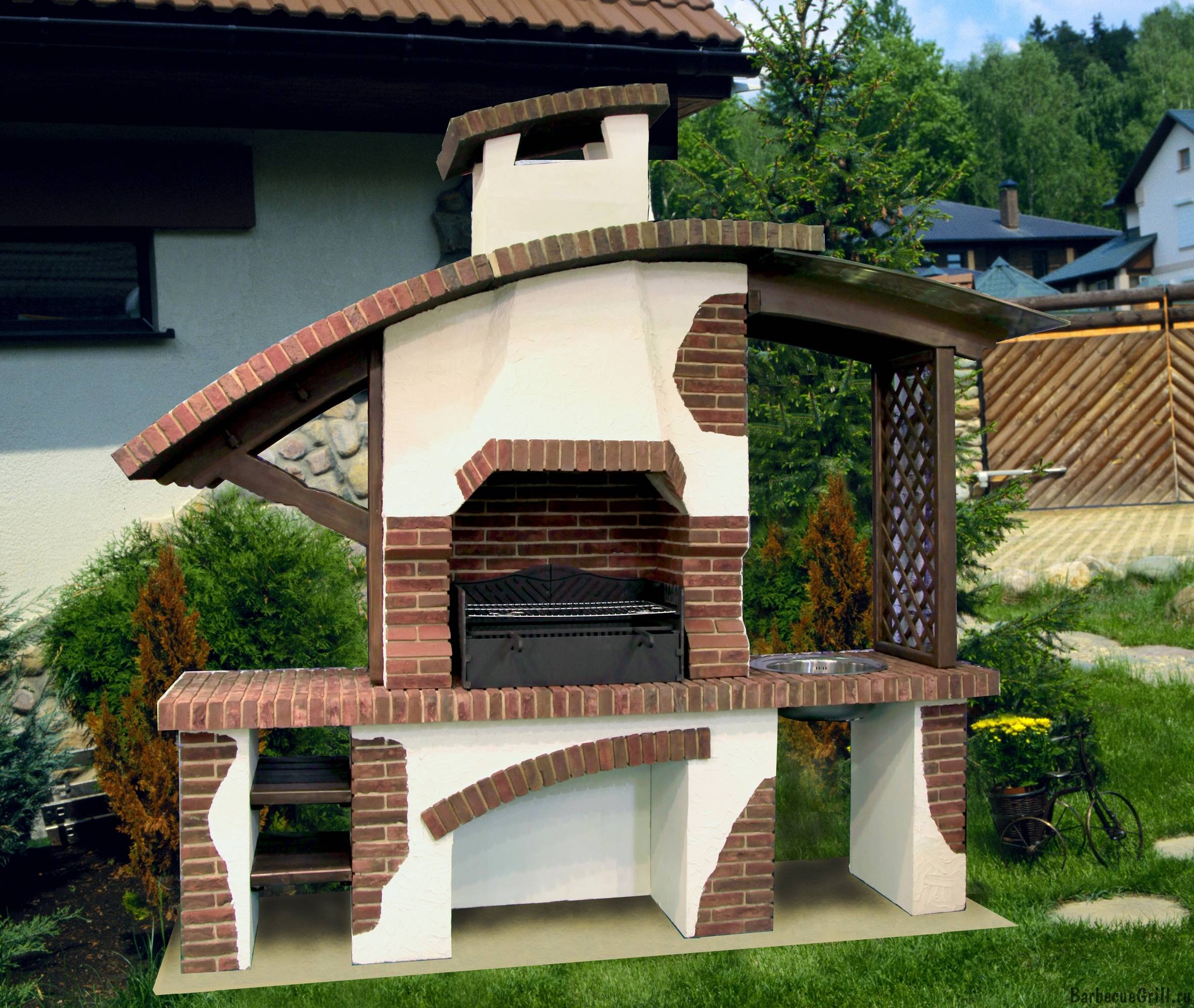 Барбекю своими руками: как сделать уличную печь из кирпича на даче, её строительство во дворе, самый лучший тип садовой постройки