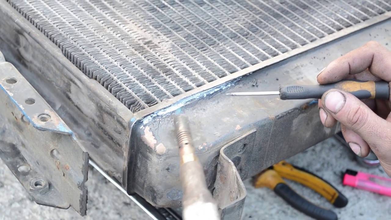 Пайка алюминиевого радиатора отопления