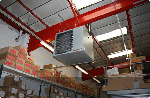 Отопление производственных помещений, воздушное для промышленных зданий, расчет системы