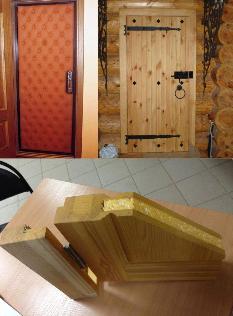 Как утеплить деревянную дверь в частном доме своими руками