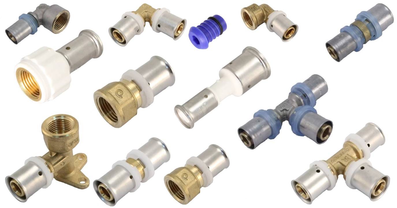 Пресс-фитинги для металлопластиковых труб: обзор разновидностей и правила монтажа