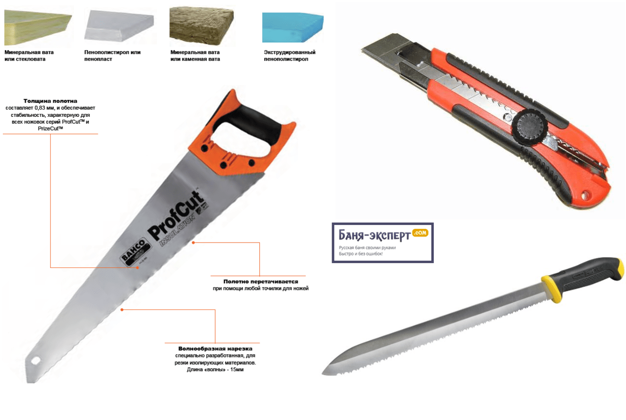 Нож для резки утеплителя: инструменты, характеристики и свойства утеплителей