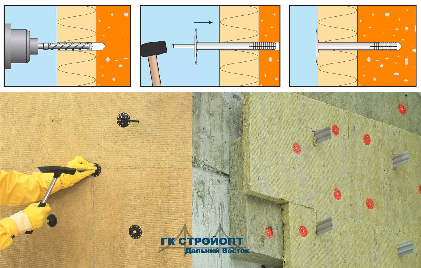Как крепить пеноплекс к стене: все способы, технология монтажа для бетонной, кирпичной и других поверхностей
