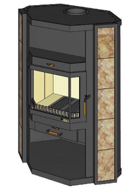 Печь-камин ангара 12 для бани: модель 2012 inox и carbon, особенности банного отопительного устройства