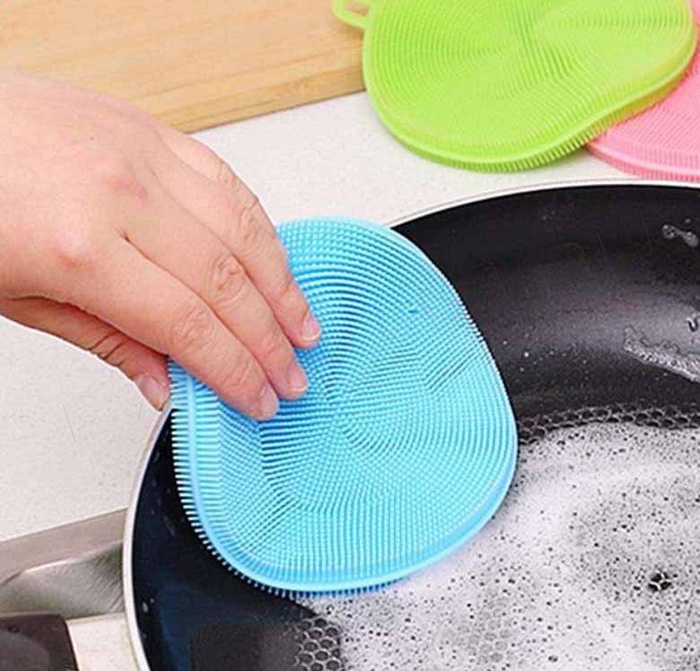 Силиконовая губка для мытья посуды - отзывы о мочалках, стоимость, обзор лучших изделий, плюсы и минусы, правила использования