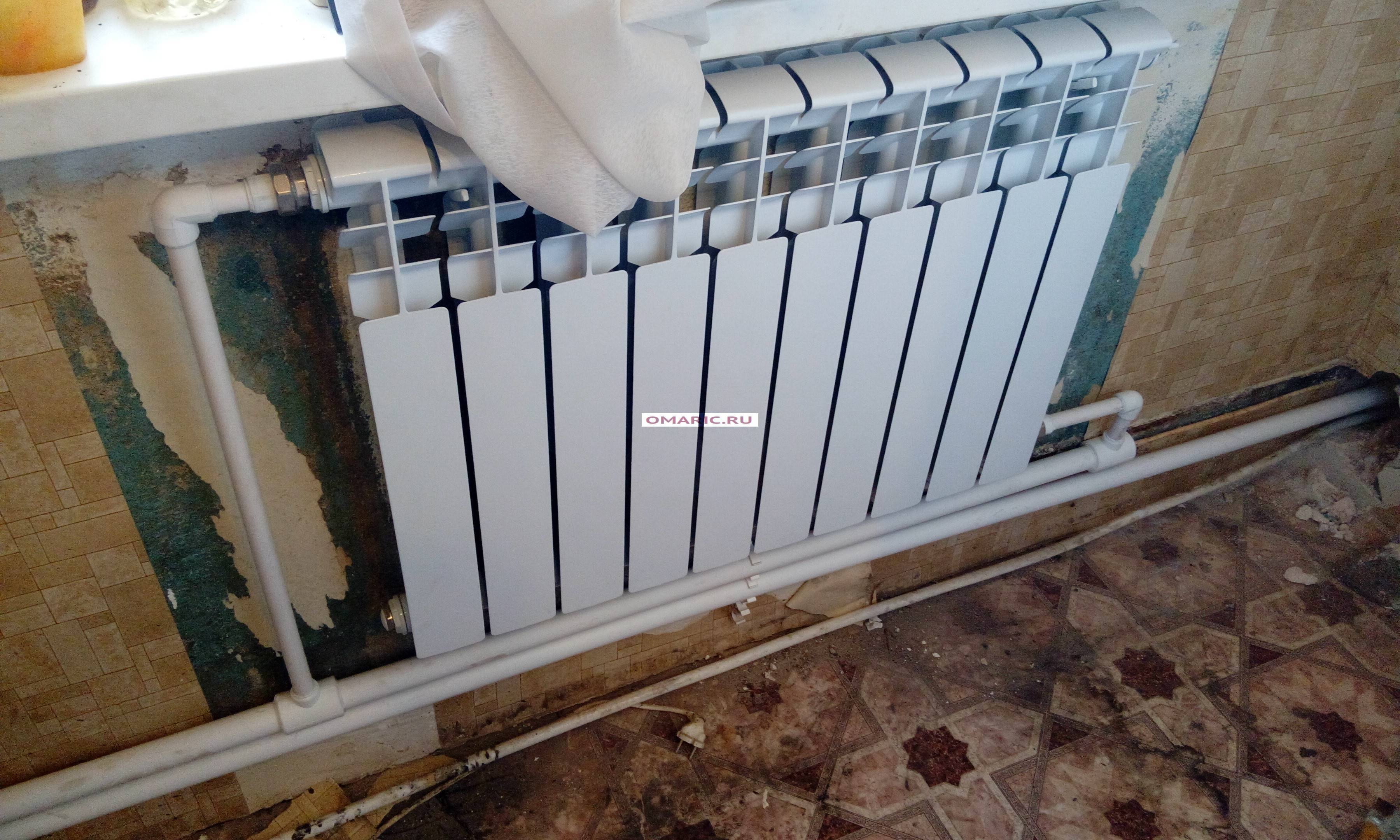 Подключение биметаллических отопительных радиаторов и стоимость установки