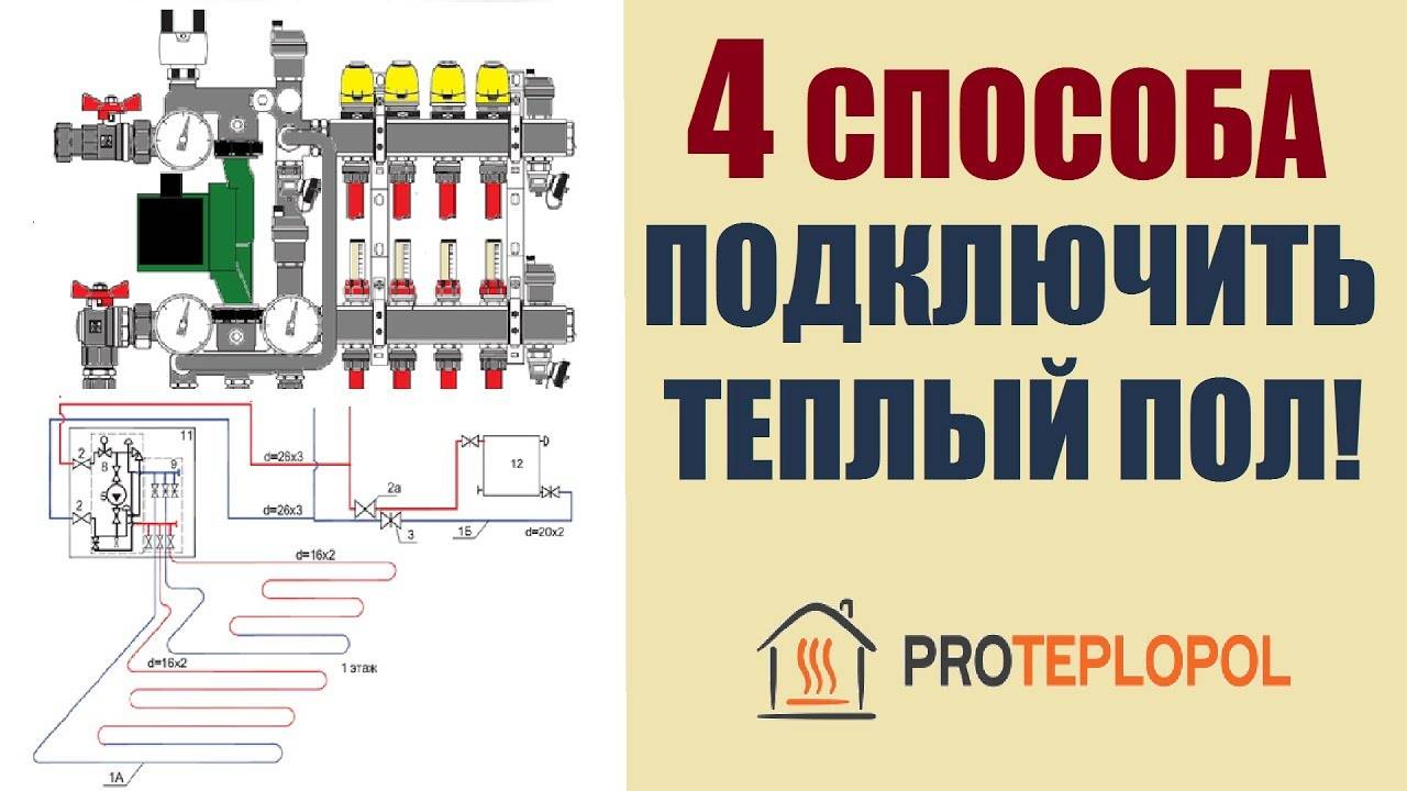 Схема подключения коллектора теплого пола к электрокотлу
