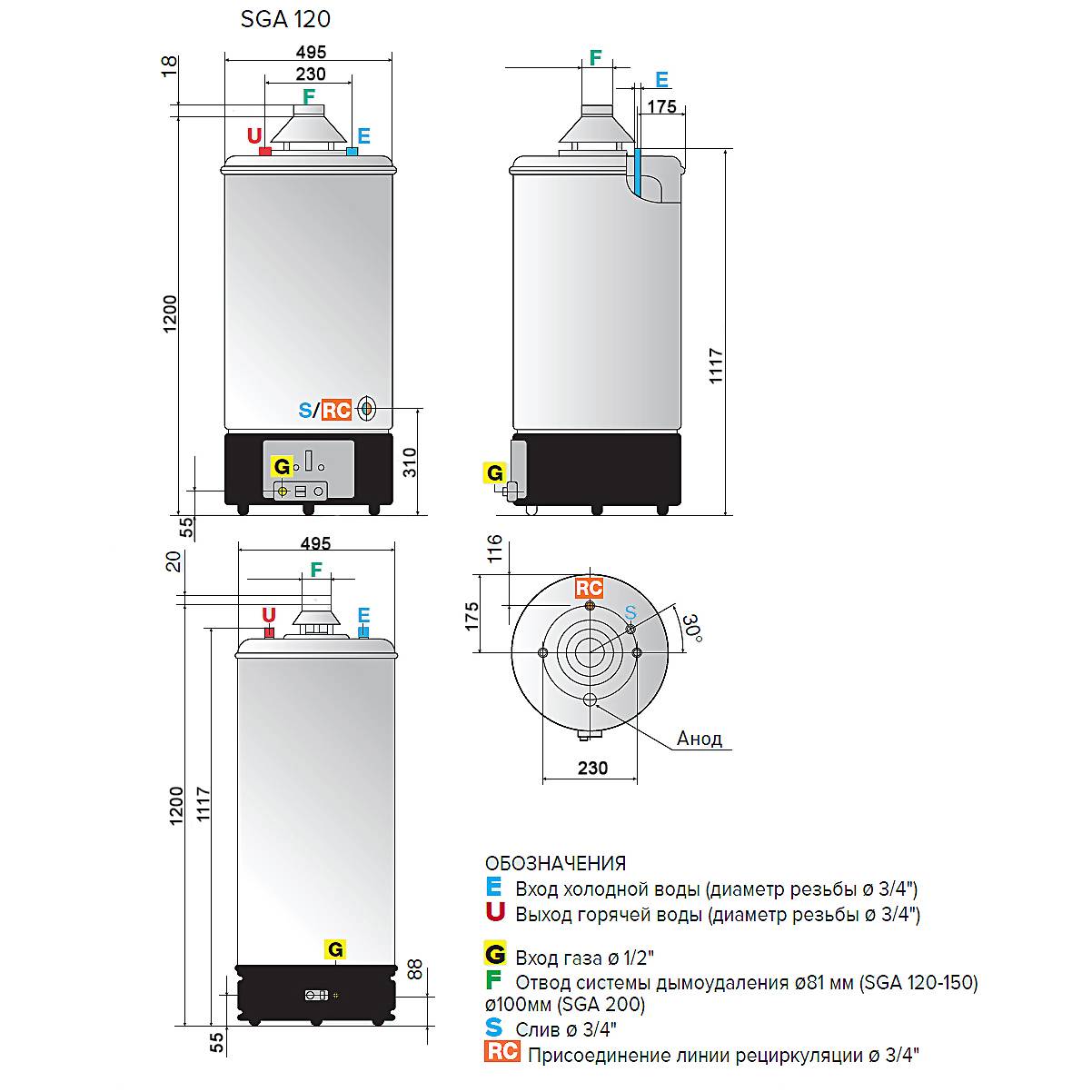 Водонагреватель ariston sga